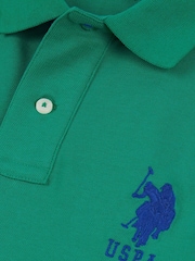 Зеленый - US Polo Assn. Мужская футболка-поло классического кроя из 100% хлопка пике Player 3 - Image 8 of 8