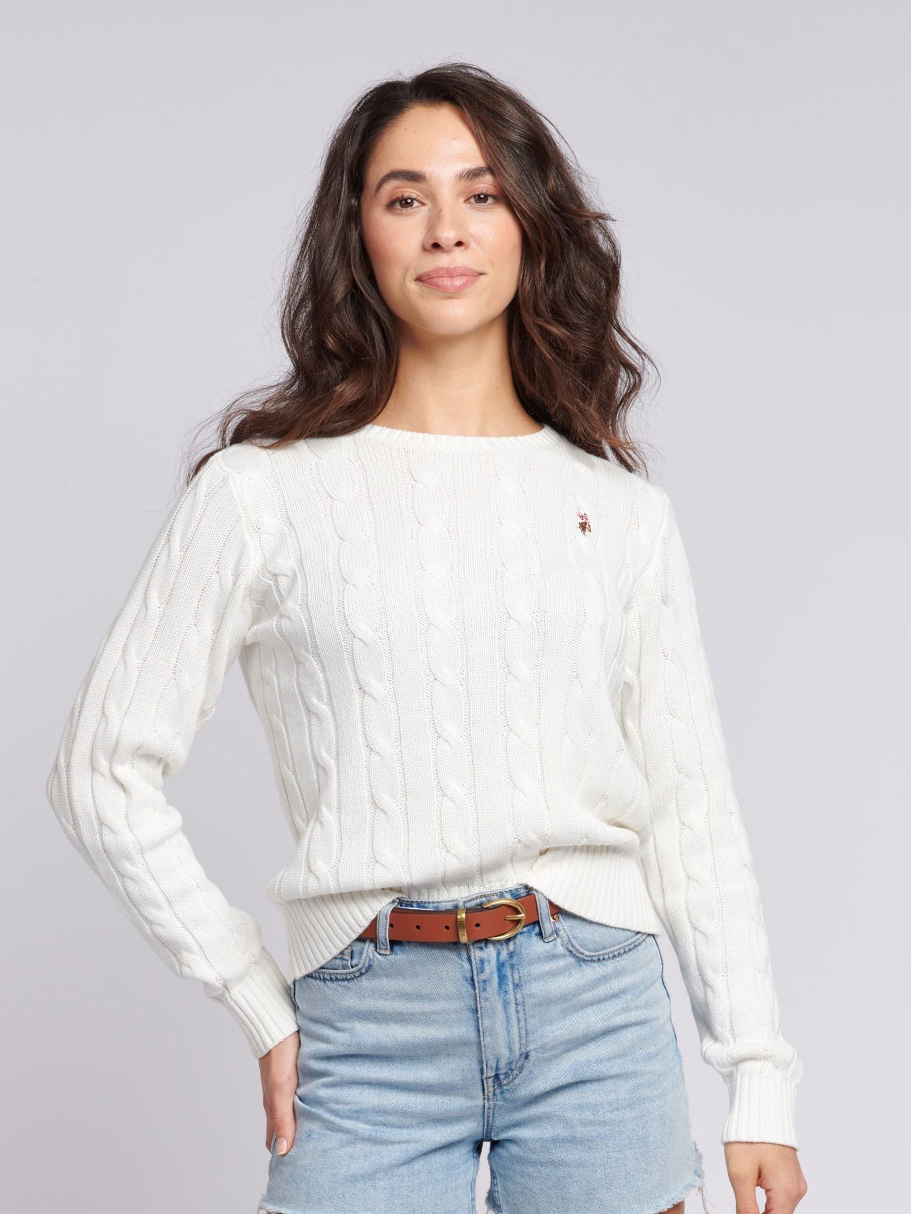 CABLE CREW NECK SWEATER | Lucky Brand