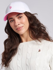 Bela - U.S. Polo Assn. Ženske okrogel ovratnik; z okroglim ovratnikom Cable Knit Rožnata pulover - Slika 6 iz 9