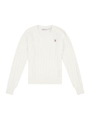 Bela - U.S. Polo Assn. Ženske okrogel ovratnik; z okroglim ovratnikom Cable Knit Rožnata pulover - Slika 7 iz 9
