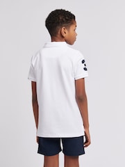 Белый - US Polo Assn. Футболка-поло для мальчиков 100% хлопок, игрок 3 - Изображение 2 из 7