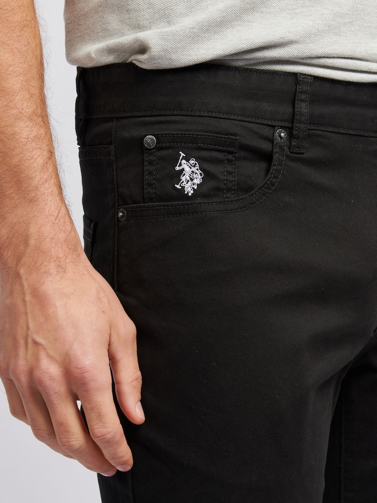 U.S. Polo Assn. Black Core 5 Pocket Mens Trousers - Image 4 of 5