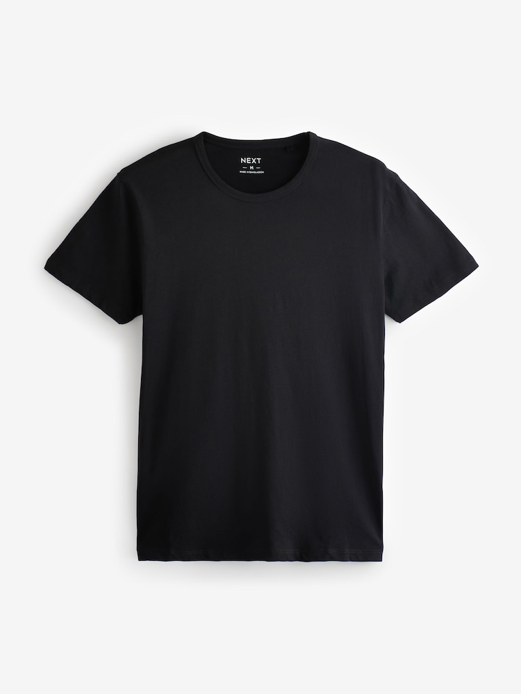 Green Slim Fit 100% Cotton Layering T-Shirts 5 Pack - Image 13 of 17