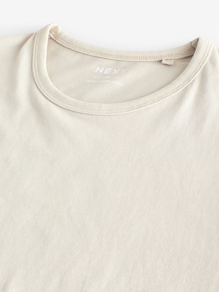 Green Slim Fit 100% Cotton Layering T-Shirts 5 Pack - Image 16 of 17