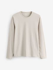 Black/ Neutral/ Dark Green/ Sage Green/ Navy Blue Long Sleeve 100% Cotton Layering T-Shirts 5 Pack - Image 6 of 8