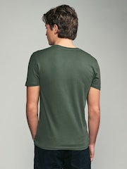 Green Regular Fit 100% Cotton V-Neck Underwear T-Shirts 5 Pack - Image 14 of 16