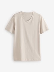 Green Regular Fit 100% Cotton V-Neck Underwear T-Shirts 5 Pack - Image 5 of 11