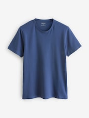 Mixed Blues Regular Fit 100% Cotton Underwear T-Shirts 5 Pack - Image 12 of 14