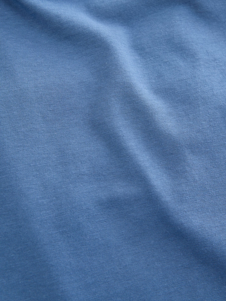 Mixed Blues Regular Fit 100% Cotton Underwear T-Shirts 5 Pack - Image 14 of 14