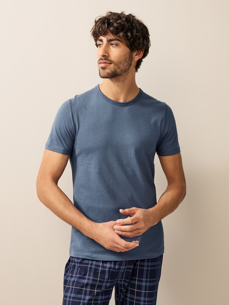 Bleu mixte - Ajustement régulier - Lot de 100t-shirts superposés en coton 5 - Image 6 of 14