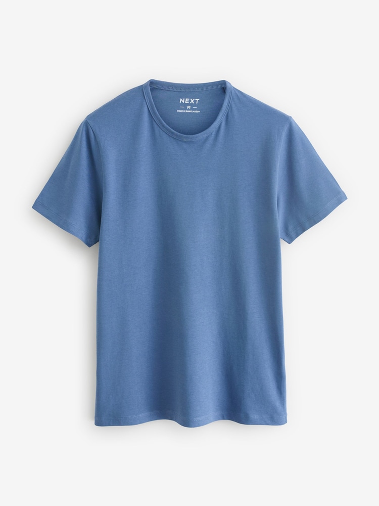 Bleu mixte - Ajustement régulier - Lot de 100t-shirts superposés en coton 5 - Image 9 of 14