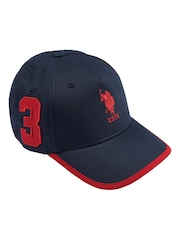 Azul - U.S. Polo Assn. Boys Player 3 Baseball 100% Cotton Cap - Imagen 1 de 2