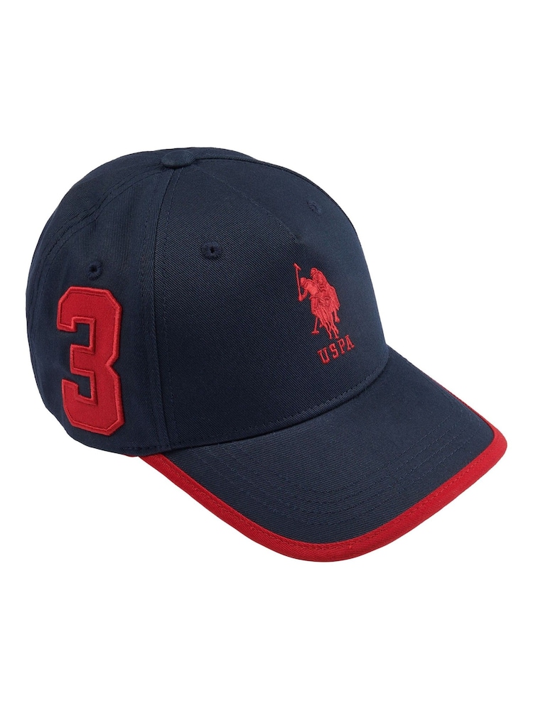 Azul - U.S. Polo Assn. Boys Player 3 Baseball 100% Cotton Cap - Imagen 1 de 2