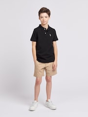U.S. Polo Assn. Cream Boys Classic Chino Shorts - Image 3 of 8