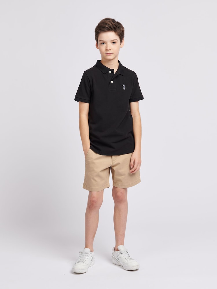 Crema - U.S. Polo Assn. Boys Classic Chino Shorts - Image 3 of 8