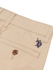 U.S. Polo Assn. Cream Boys Classic Chino Shorts - Image 8 of 8