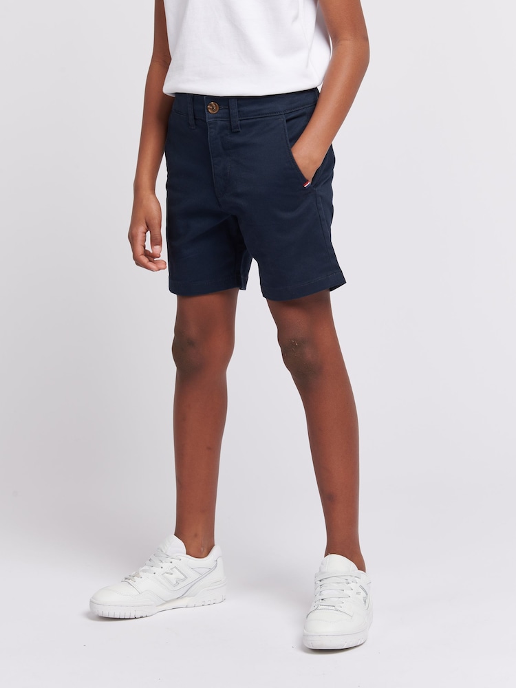 Blauw - U.S. Polo Assn. Klassieke chinoshort voor jongens - Image 1 of 8