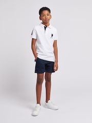 Blauw - U.S. Polo Assn. Klassieke chinoshort voor jongens - Image 3 of 8