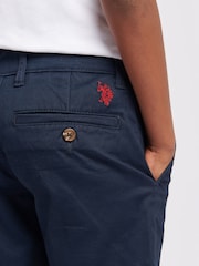 Blauw - U.S. Polo Assn. Klassieke chinoshort voor jongens - Image 5 of 8