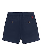 Blauw - U.S. Polo Assn. Klassieke chinoshort voor jongens - Image 7 of 8