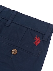 Blauw - U.S. Polo Assn. Klassieke chinoshort voor jongens - Image 8 of 8