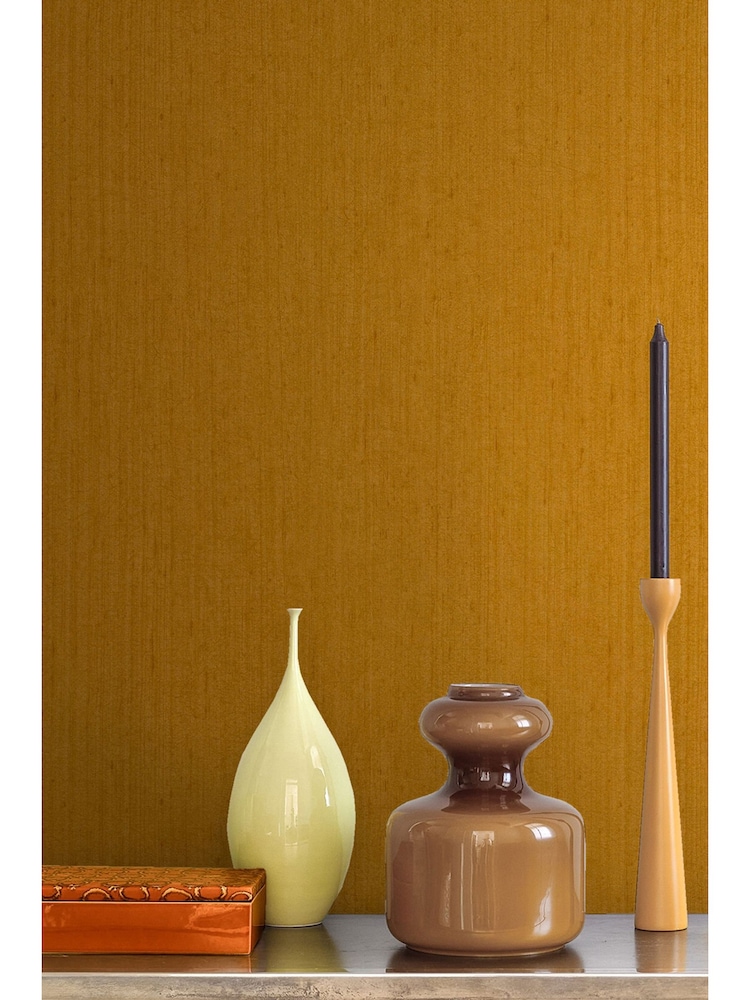 Clarissa Hulse Yellow Ochre Tisbury 10M Wallpaper - Image 1 of 3