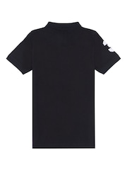 Черный - US Polo Assn. Футболка-поло для мальчиков 100% хлопок, игрок 3 - Изображение 6 из 7