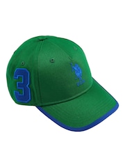 Verde - U.S. Polo Assn. Boys Player 3 Baseball 100% Cotton Cap - Imagen 1 de 2