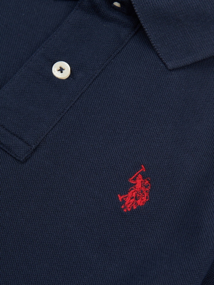 U.S. Polo Assn. Light Blue Double Horsemen Polo Shirt - Image 8 of 9