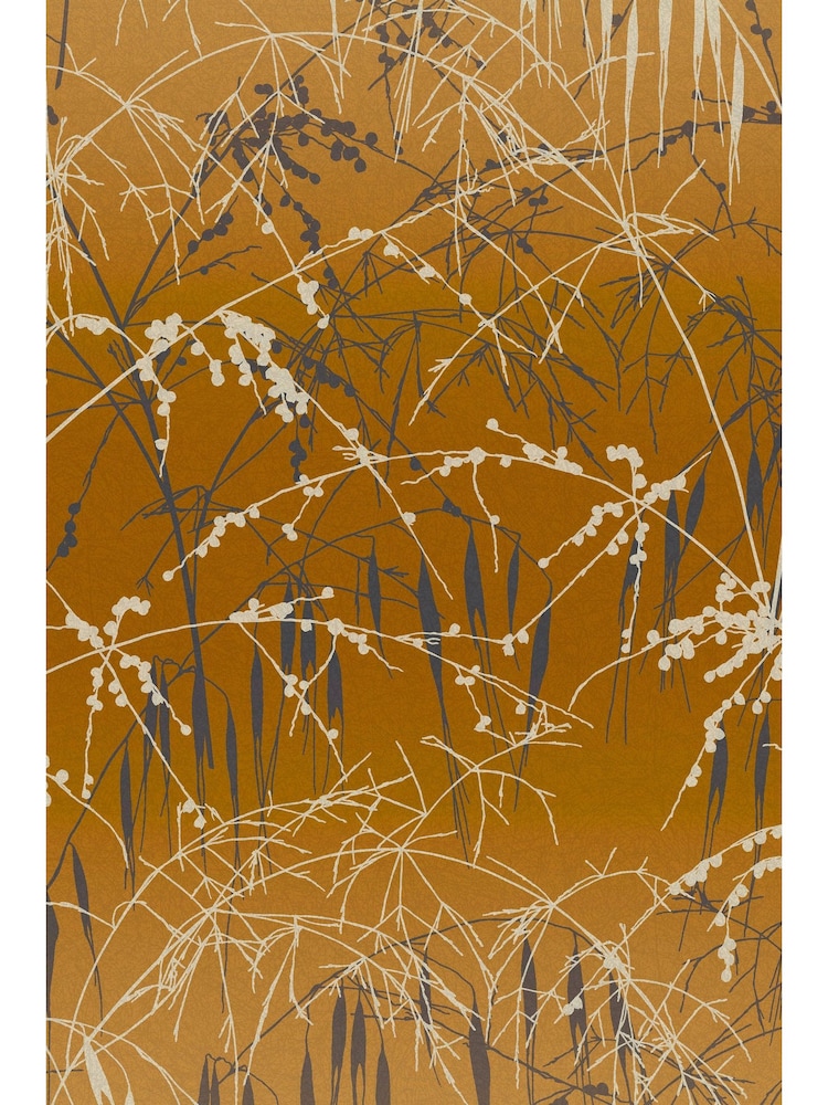 Clarissa Hulse Yellow Ochre Soft Gold Meadow Grass 10M Wallpaper - Image 2 of 3