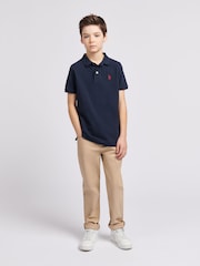 U.S. Polo Assn. Brown Boys Core 5 Pocket Trousers - Image 3 of 8