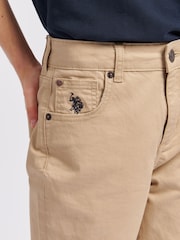 U.S. Polo Assn. Brown Boys Core 5 Pocket Trousers - Image 4 of 8