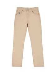 U.S. Polo Assn. Brown Boys Core 5 Pocket Trousers - Image 6 of 8