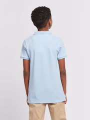 U.S. Polo Assn. Dark Blue Boys Double Horsemen 100% Cotton Polo Shirt - Image 4 of 8