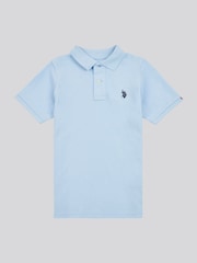 U.S. Polo Assn. Dark Blue Boys Double Horsemen 100% Cotton Polo Shirt - Image 5 of 8