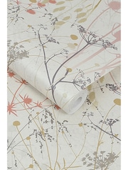 Clarissa Hulse Pink Summer Border Shell 10M Wallpaper - Image 3 of 3