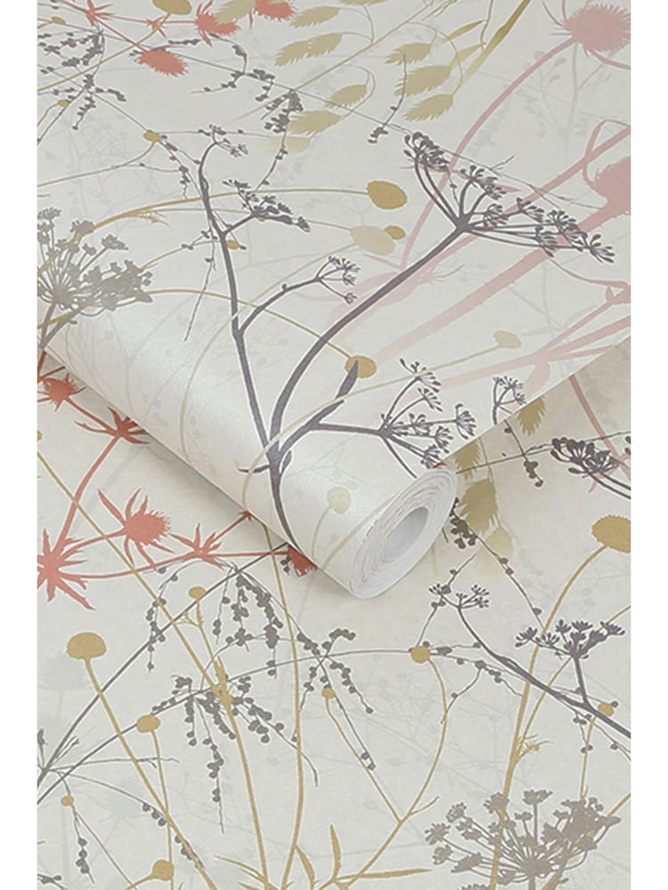 Clarissa Hulse Pink Summer Border Shell 10M Wallpaper - Image 3 of 3