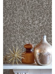 Clarissa Hulse Silver Gypsophila 10M Wallpaper - Image 1 of 4