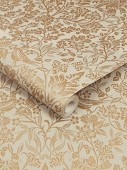 Graham & Brown Gold Hartley Damask 10M Wallpaper - Image 5 of 5