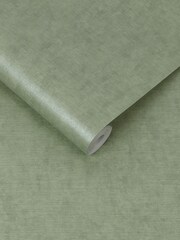 Graham & Brown Sage Organdy Silk 10M Wallpaper - Image 3 of 3