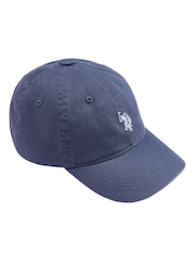 U.S. Polo Assn. Blue Boys Washed 100% Cotton Canvas Cap - Image 1 of 2