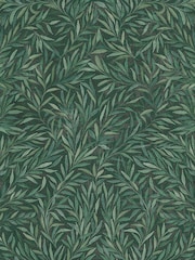 Graham & Brown Green Salix Leaves 10M Wallpaper - Image 2 of 3