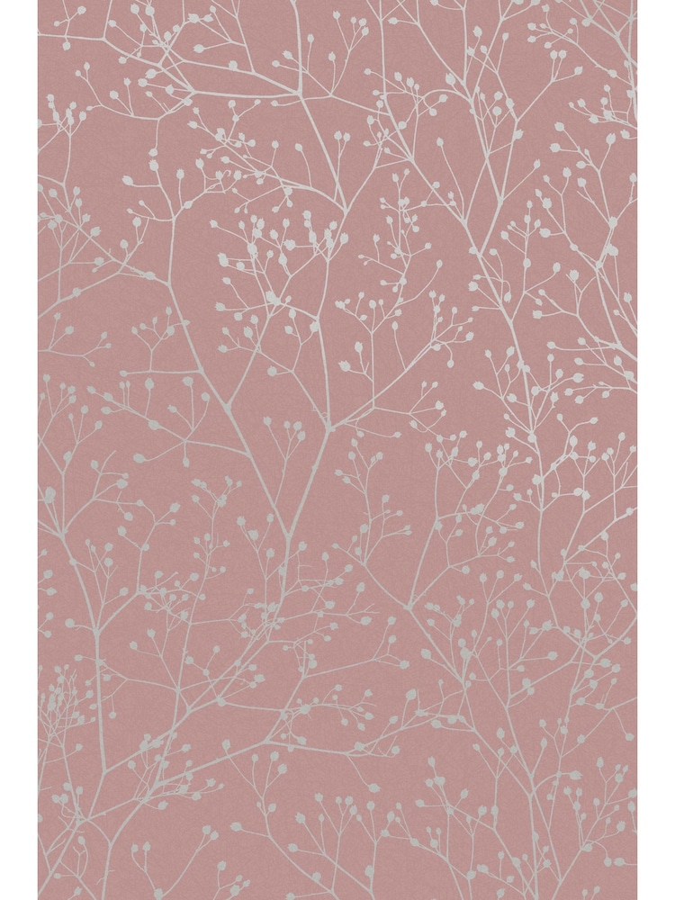 Clarissa Hulse Shell Rose Gold Gypsophila 10M Wallpaper - Image 4 of 4