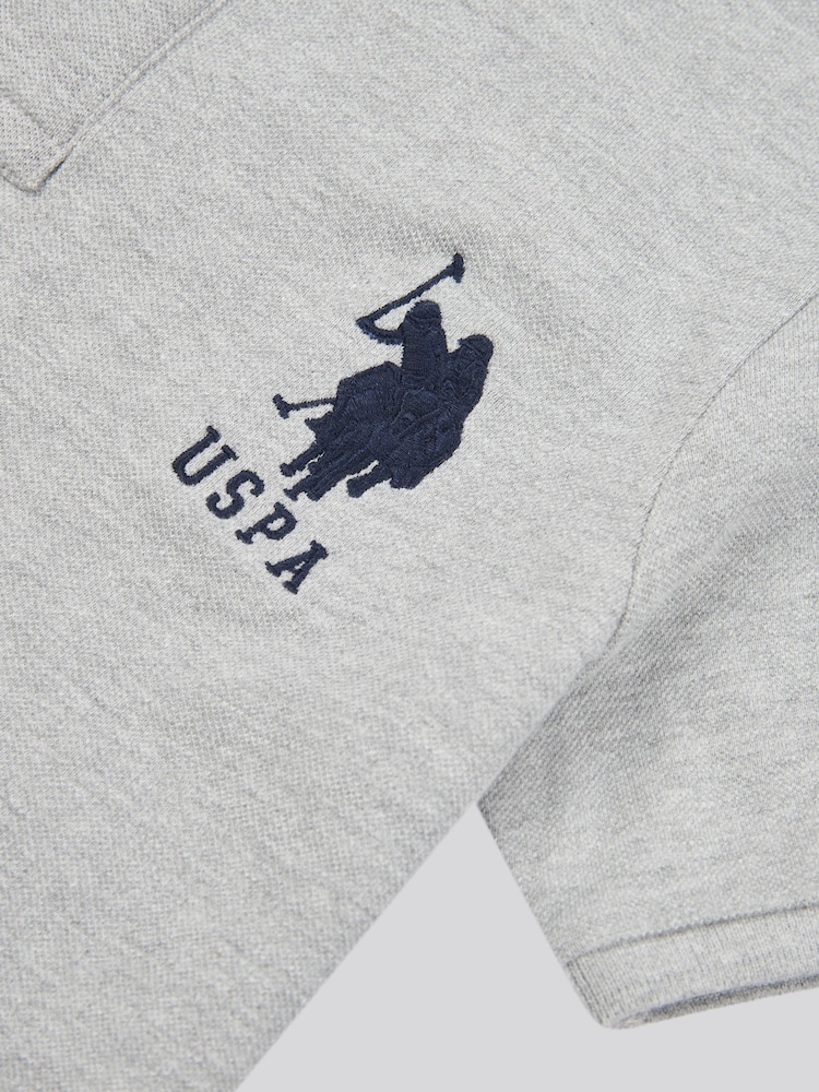 U.S. Polo Assn. Grey Player 3 Polo Shirt - Image 7 of 7 U.S. Polo Assn. Grey Player 3 Polo Shirt - Image 7 of 7