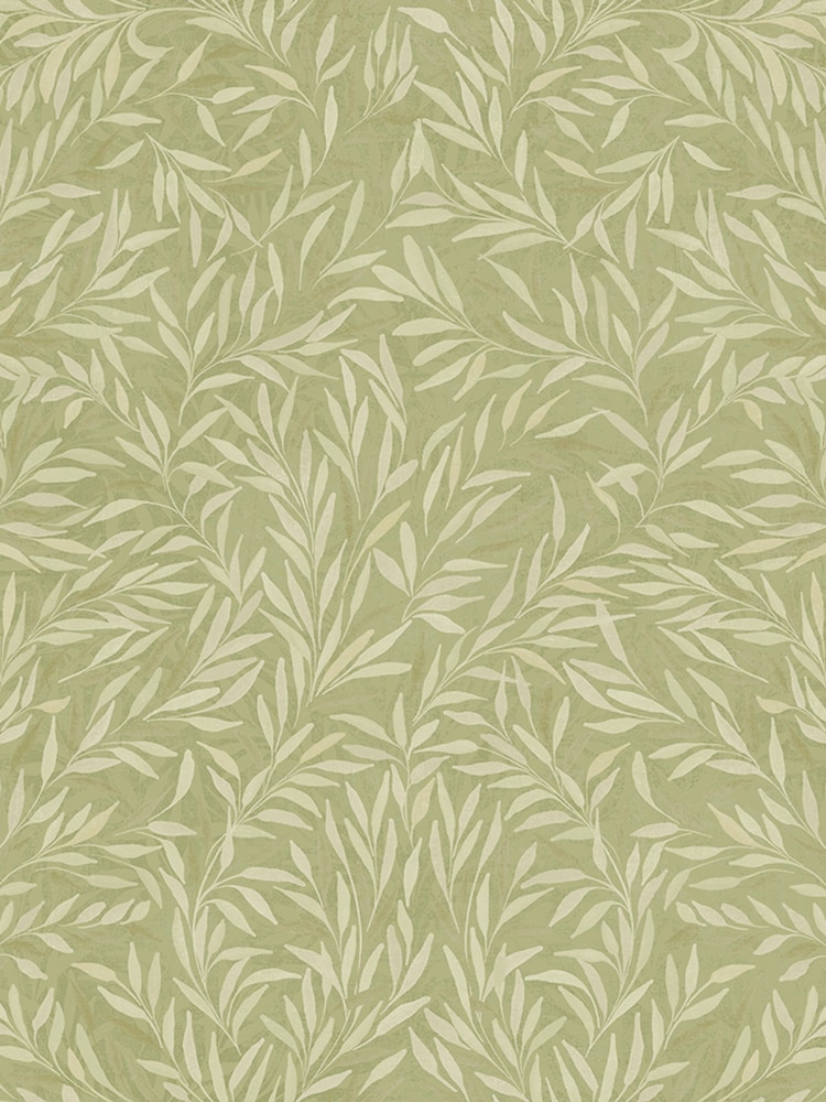 Graham & Brown Sage Salix Leaves 10M Wallpaper - Image 3 of 3