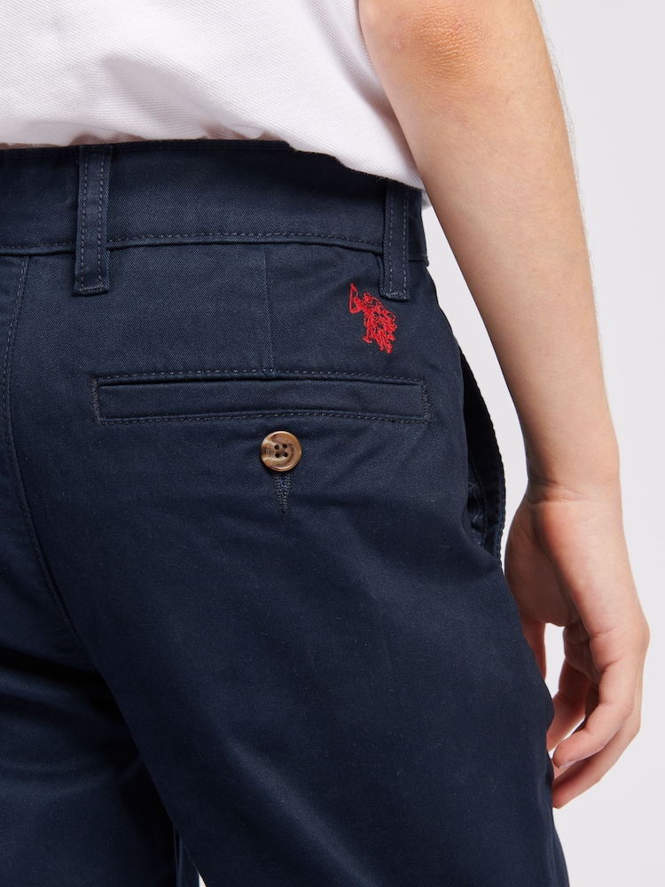Blauw - U.S. Polo Assn. Boys Classic Chinos - Image 6 of 9