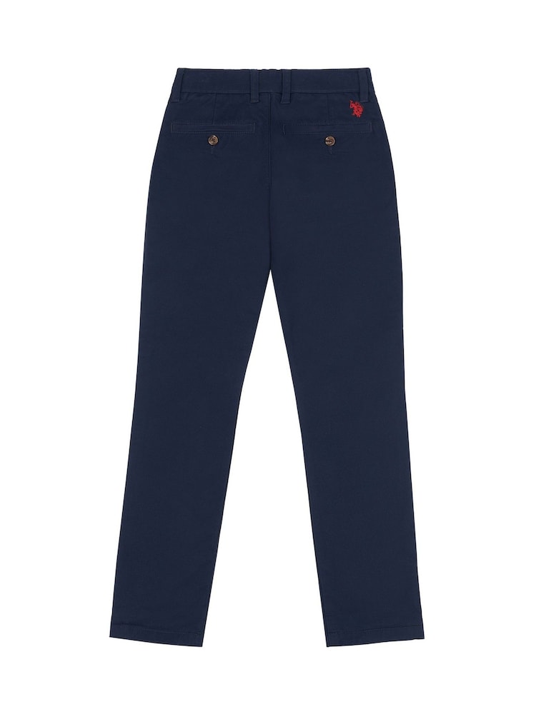 Blauw - U.S. Polo Assn. Boys Classic Chinos - Image 8 of 9