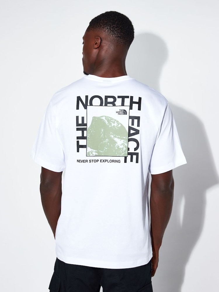 The North Face White 100% Cotton Half Dome Graphic Print T-Shirt - Image 1 of 4