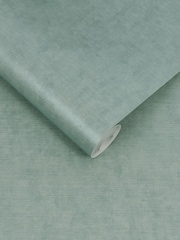 Graham & Brown Duck Egg Organdy Silk 10M Wallpaper - Image 3 of 3