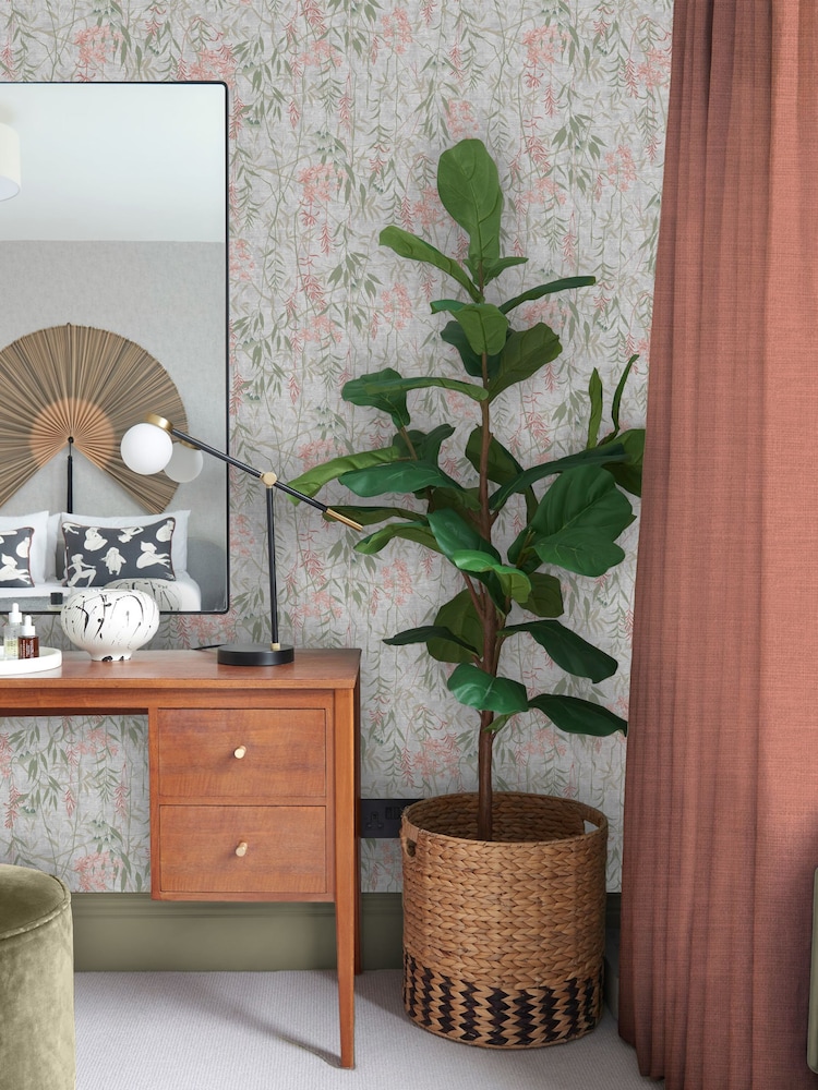 Graham & Brown Dawn Obassia Silk 10M Wallpaper - Image 1 of 3